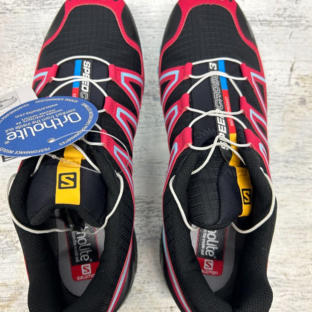 Salomon Speedcross 3CS Women: Conquer Trails with Elegance in Black/Lotus Pink - Picture 8 of 9